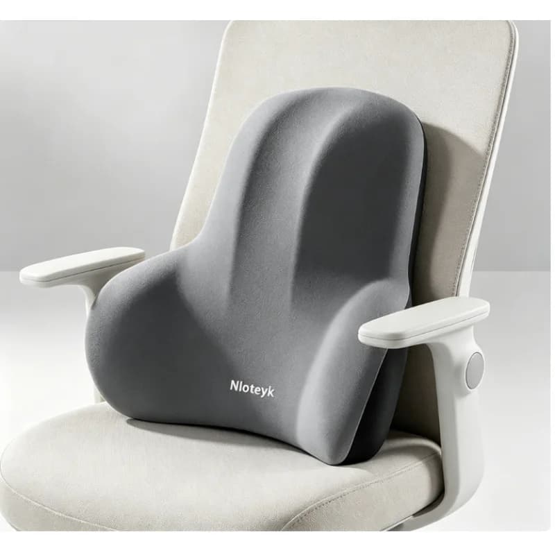 Set Cuscino per Collo e Supporto Lombare in Memory Foam per Auto, Accessori Interni per Sedile Auto