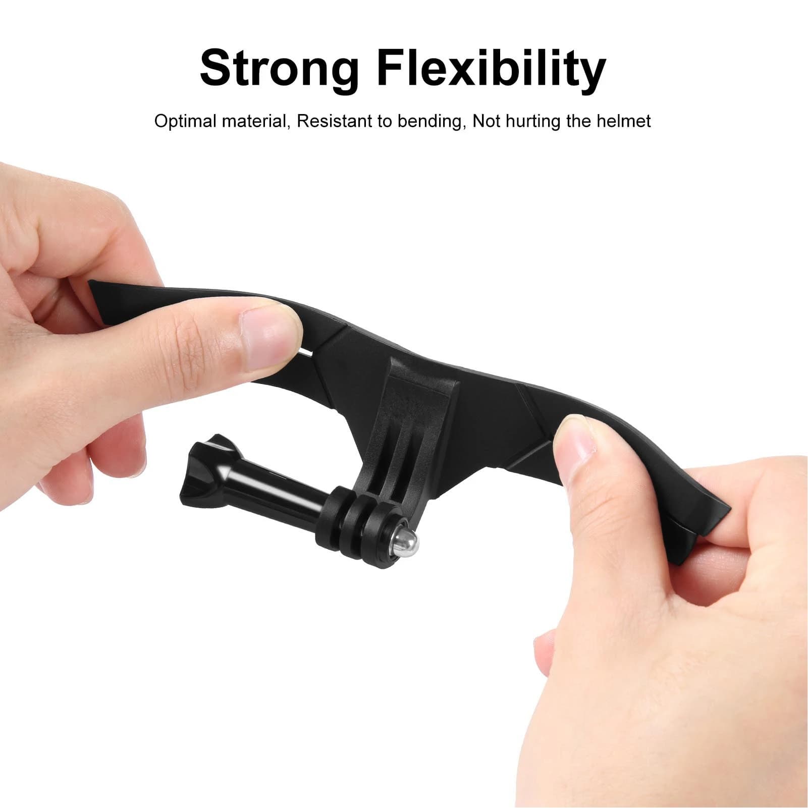 Helmet Chin Bracket Easy To Assemble PA ABS Secure Antislip Anti Shake Motorcycle Helmet Chin Mount Flexible for Action Camera