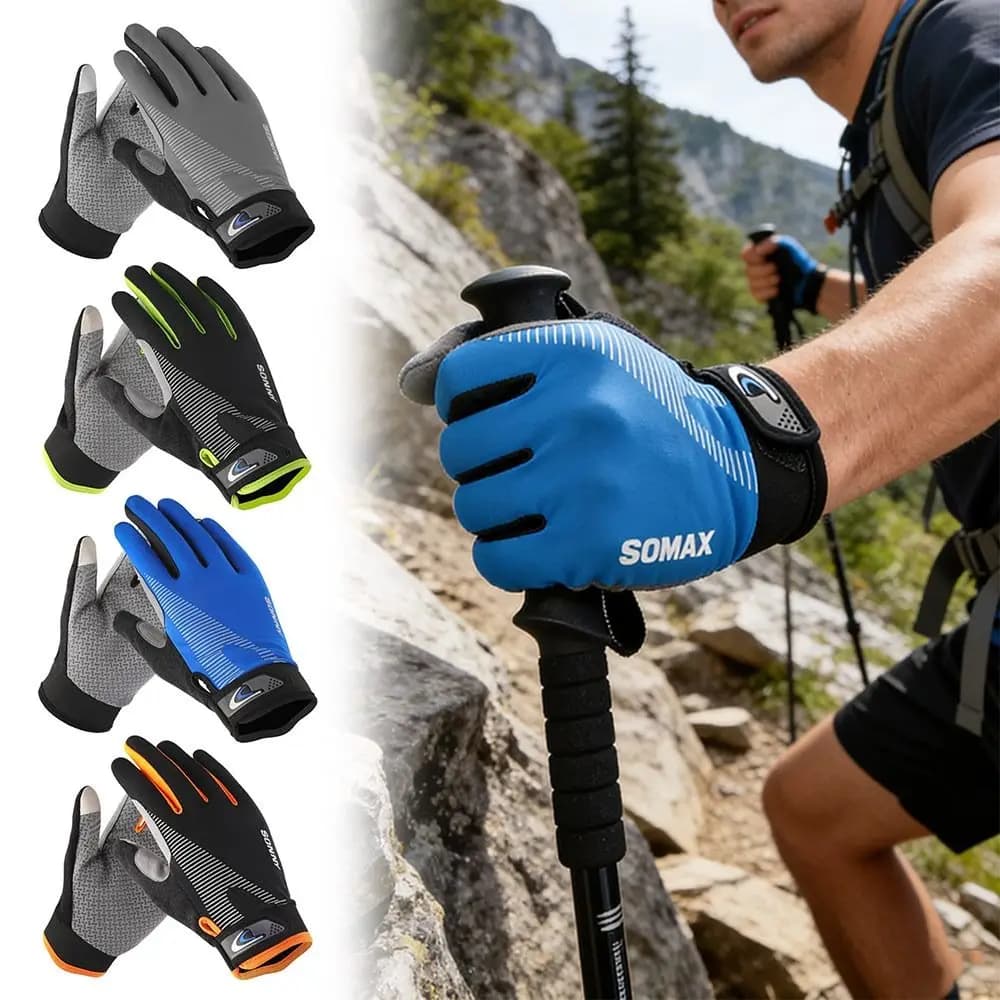 Anti-slip Fishing Gloves Touch Screen Wear-resistant Cycling Gloves Full Finger Protect Hand Gym Training Gloves