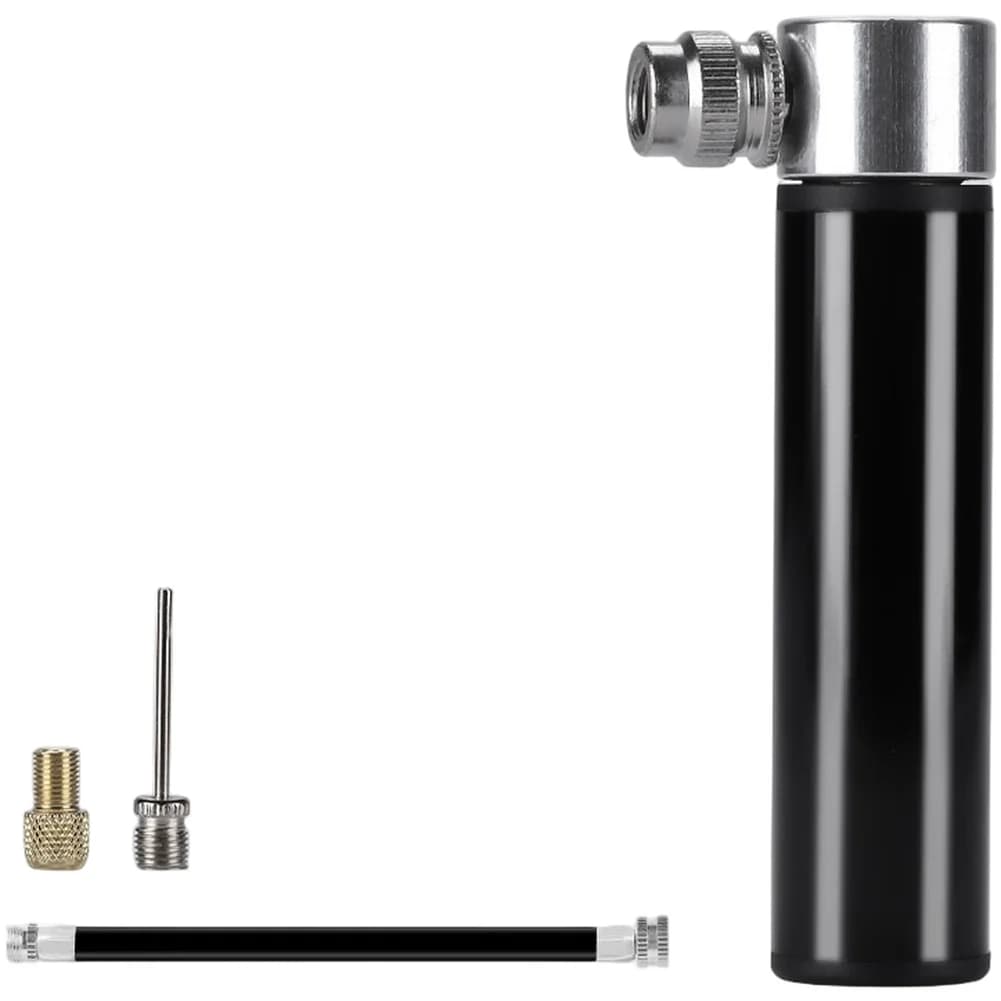 High Pressure Pump Portable Bike Pump Portable Storage Detachable Hose Flexible Inflation Angles Lightweight Design