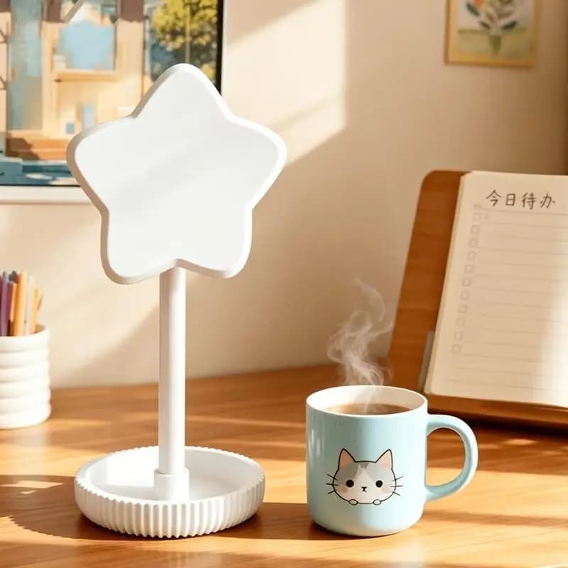 Star Shaped Headphone Stand Multi-functional Desktop Storage Rack Cute Decor for Gaming Desk Bedroom Decoration