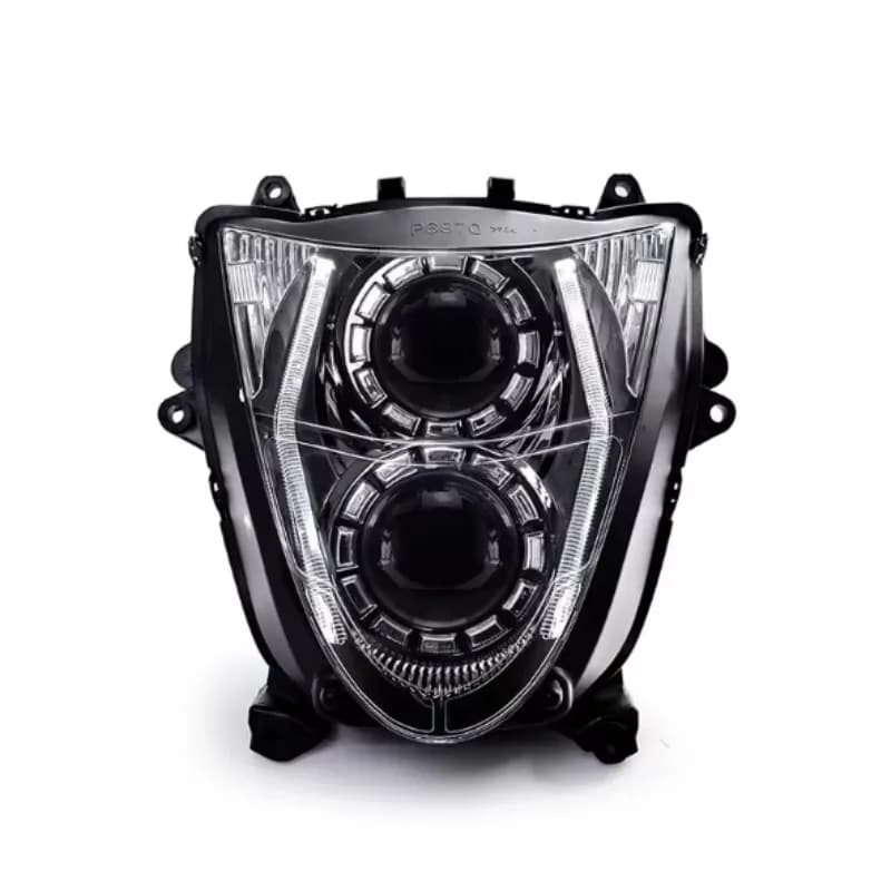 Nuovo Gruppo Fari Full LED Impermeabile CS016 per Hayabusa GSX1300R 2008-2020 6000K in Plastica ABS, Retrofit/Aggiornamento, 1 Anno di Garanzia