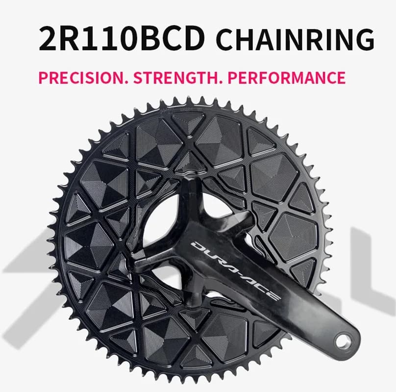 PASS QUEST 110BCD per R8100 / R7100 / R9200 CRANK Accessori per biciclette con corona larga e stretta AERO ad alta resistenza