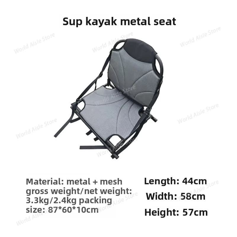 Cuscino del sedile, sedile per kayak, tavola da surf, kayak portatile in metallo, sedile in metallo, schienale per paddle board