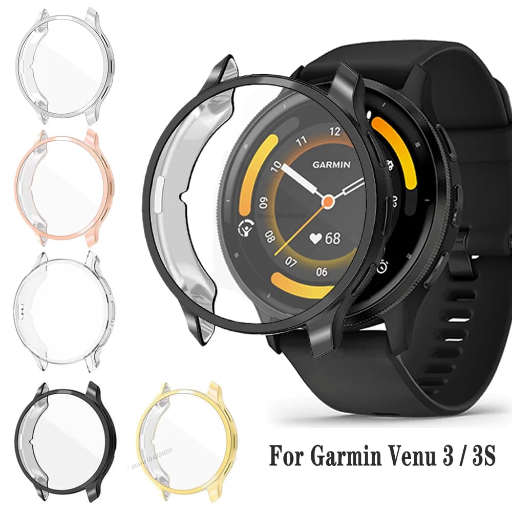 TPU protective case for Garmin Venu 3 / 3S active Full cover screen protection Smart Watch Full bumper shell accessories