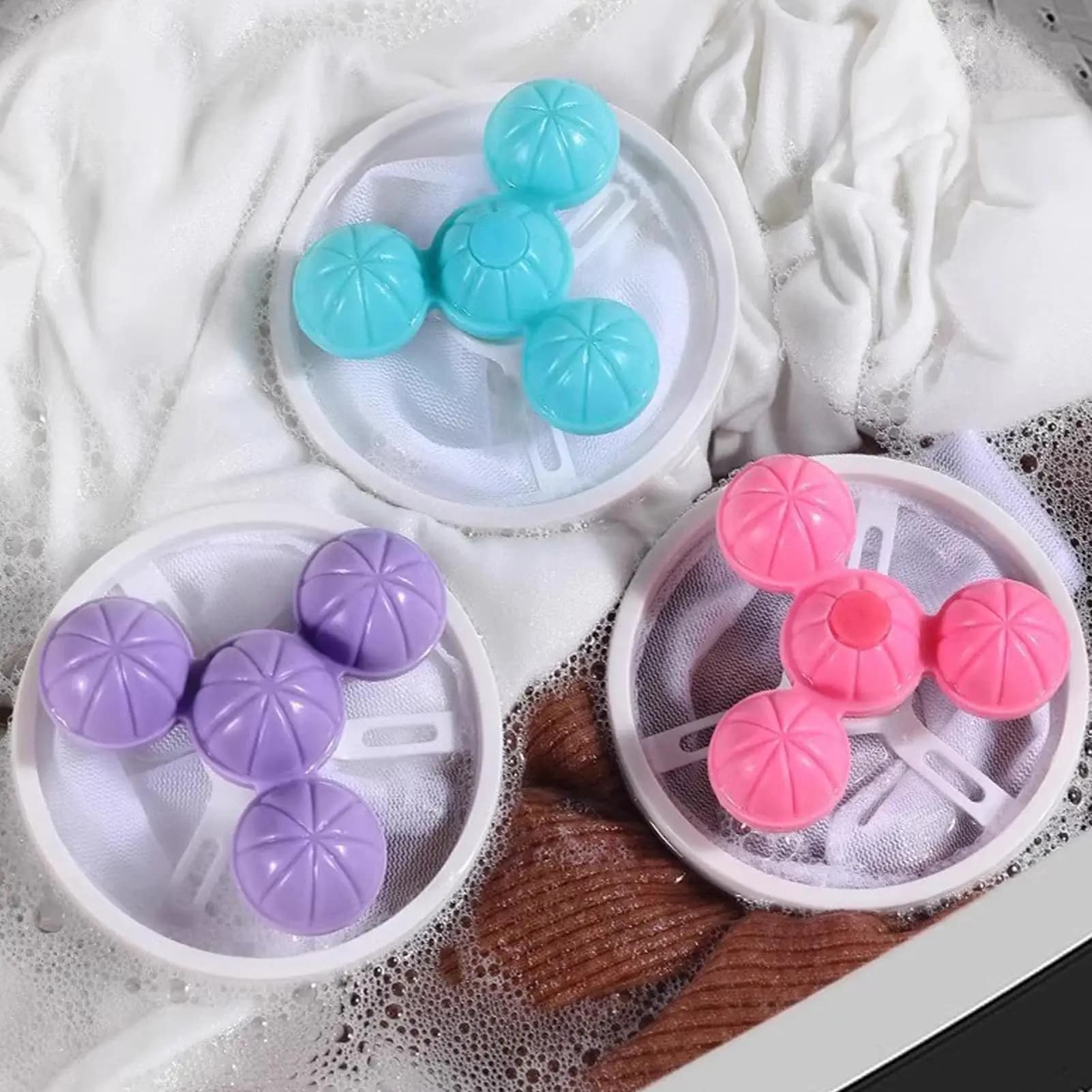 Filter for washing machine Remove dirty hair Filter bag in mesh yarn Laundry Reusable ball Pet skin Lint Catcher for hair Cleaning cloth