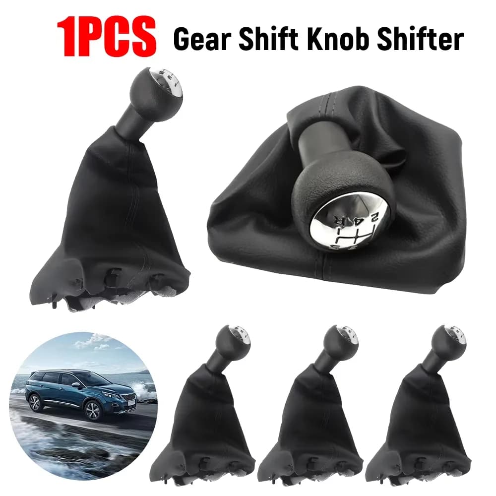 Pomello del cambio Shifter Leva a 5 velocità Stick Ghetta per Peugeot 307 207 406 Produzione elaborata Prolungata