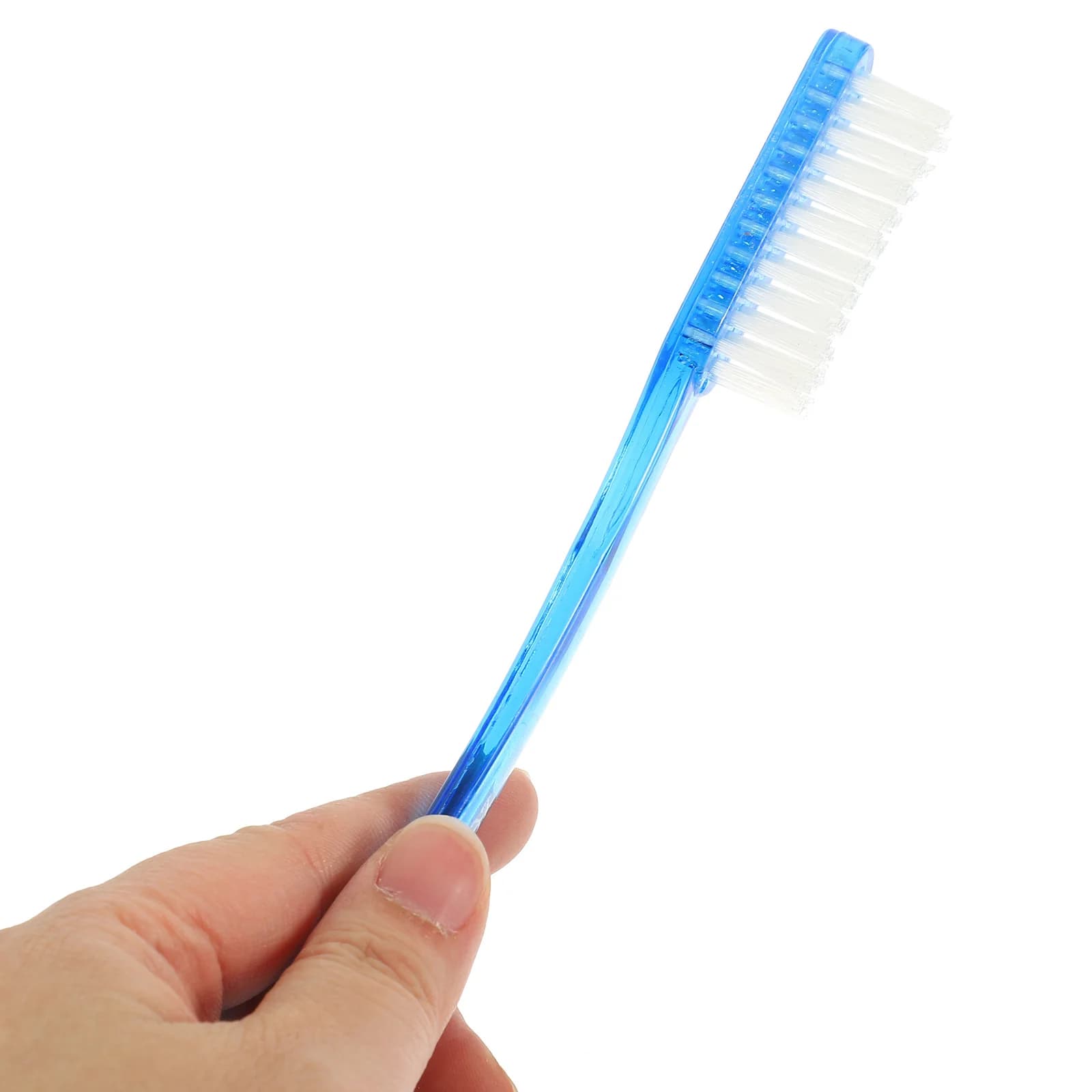 Spazzolino da denti con setole super dure da 6 pezzi per adulti, strumento manuale premium per la pulizia dei denti, spazzola con setole solide per la rimozione delle macchie