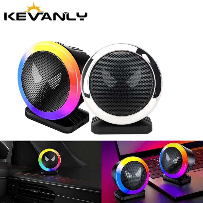 Diffusore di Fragranze per Auto con Luce Ritmica a Forma di Occhio Demoniaco, Controllo Vocale RGB, Ricaricabile, con Profumo di Colonia