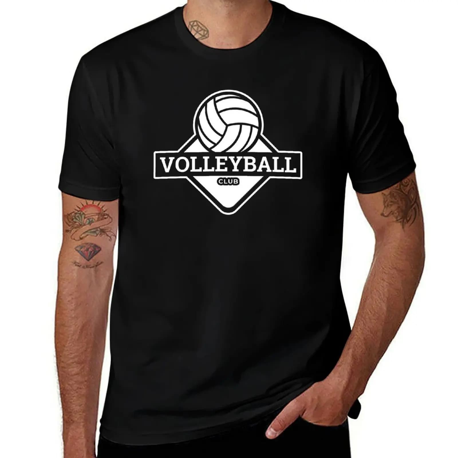 Volleyball Club (White) T-Shirt Cool Dry Performance T-Shirt