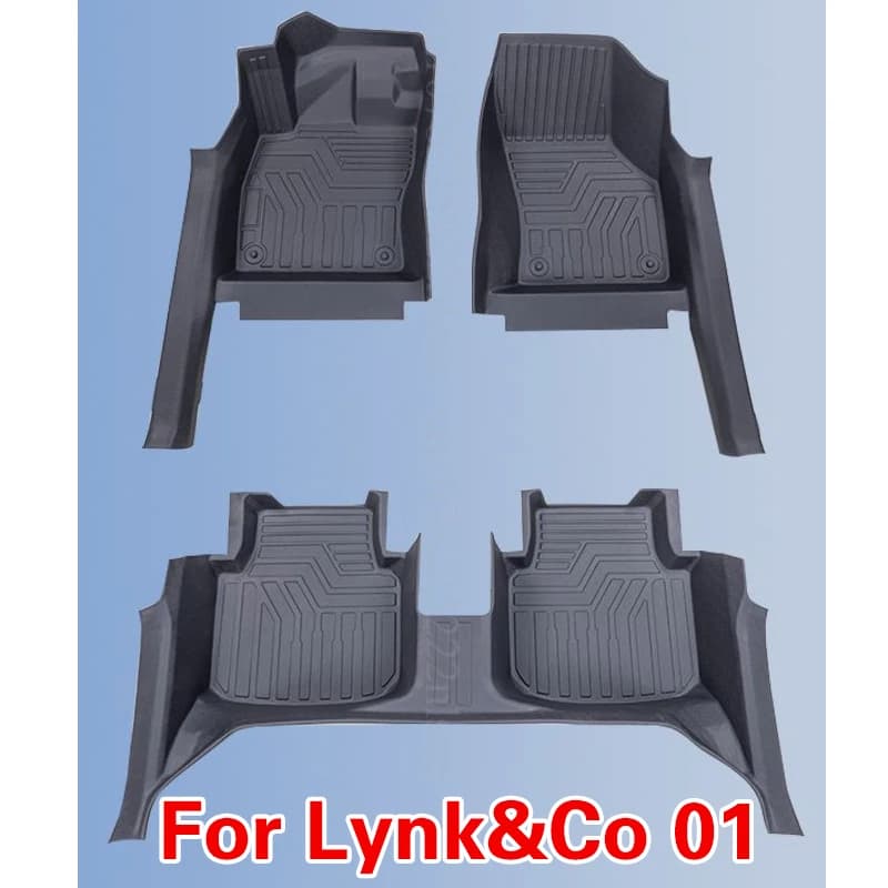 3PCS Car Mats for Lynk & Co 01 PHEV 2025 2026 2027 Dirty Resistant Hand Left Driver Pad Full Cover Car Accessories