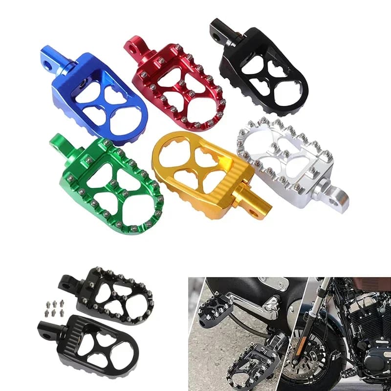 Moto Pedane Resto Pedane Pedale Del Freno Toe Shifter Pioli per Harley DynaFatboy Sportster883 StreetBob Bobber Chopper