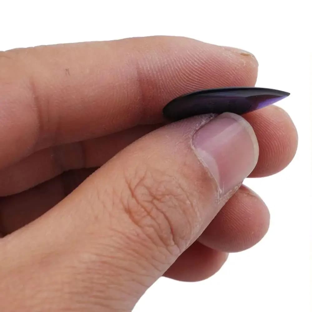 Set di 6 Plettri per Chitarra Durevoli da 1/2/3mm, Plettri Corti per Chitarra Elettrica e Basso, Accessori per Chitarra in ABS