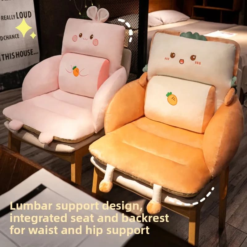 Cuscino per Sedia da Ufficio, Varie Misure, Supporto Ergonomico per la Schiena, Imbottitura Inferiore Ergonomica in Materiale Morbido per Sedute Prolungate, Arredo Casa