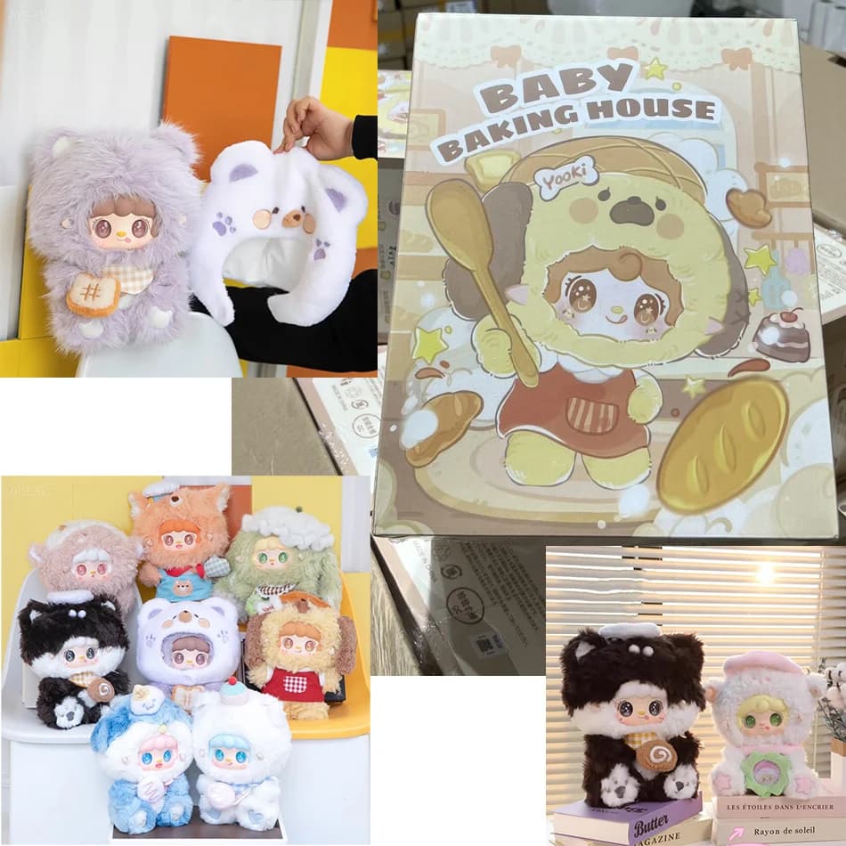 Genuine Yooki Blind Box 600% Baby Baking House Mystery Blind Box Cute Doll Ornament Custom Toy Collection Girl Birthday Toy Gift