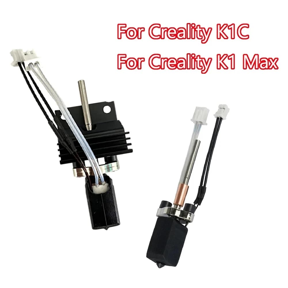 Per Creality K1C k1 Max Hotend Kit blocco riscaldante in ceramica Parti della stampante 3D Kit ugelli intercambiabili rapidamente Resistenza alla rottura del calore Hotend