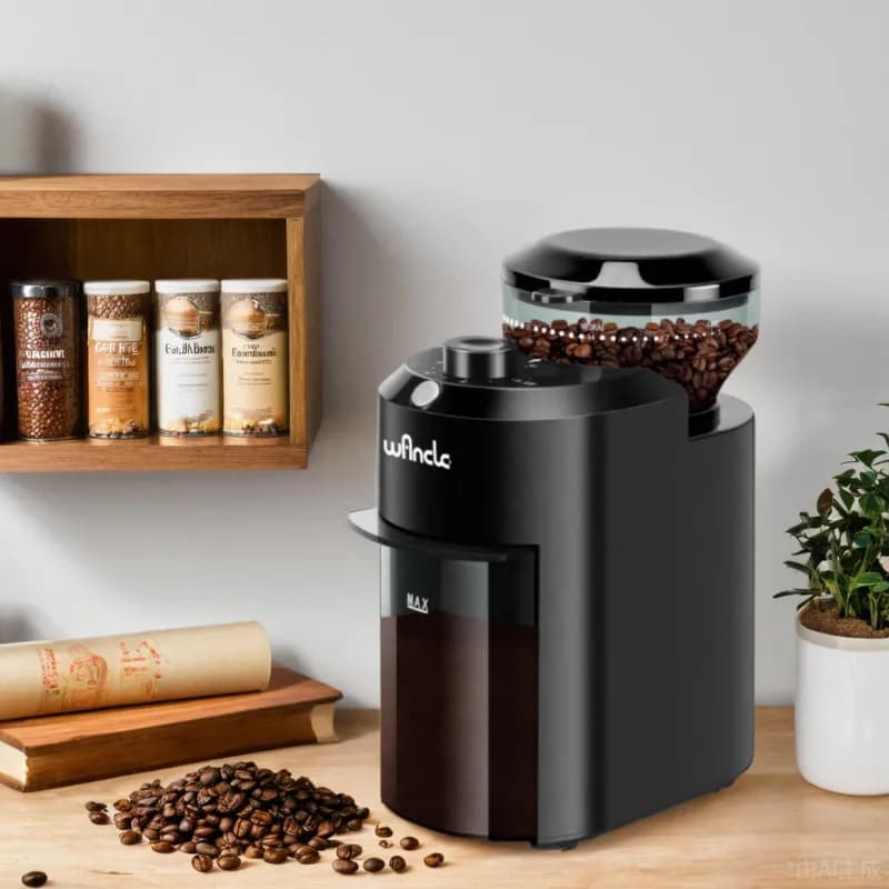 Household Commercial Mini Auto Coffee Grinder Electric Bean Grinding Machine for Espresso Moka Pot