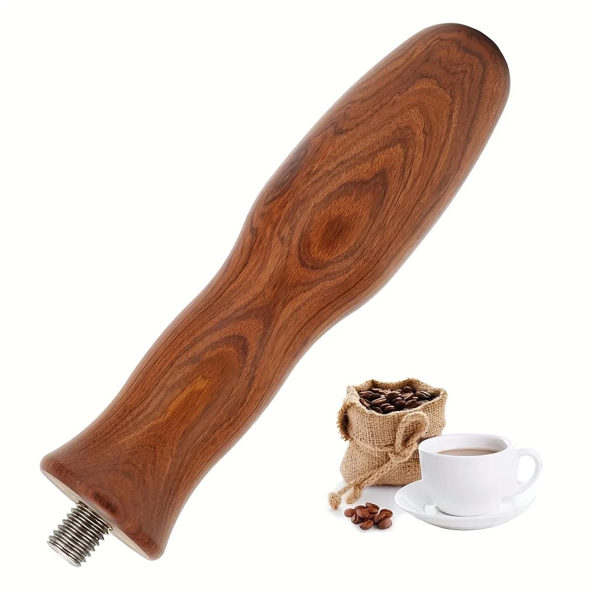 Coffee Portafilter Handle M10, Durable Wooden Coffee Filter Handle, Solid Wood Filter Holder Handle Espresso Coffee Machine