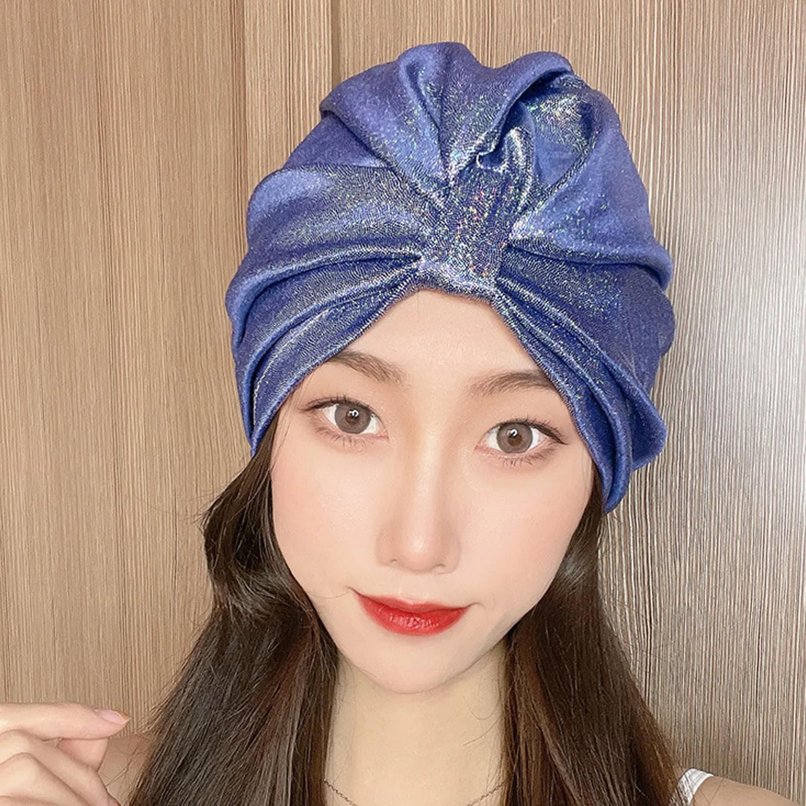 Fashionable Swimming Head for Women, 1 Piece, Soft, Elastic, Waterproof, for Swimming and Shower, Dry Hair Protection