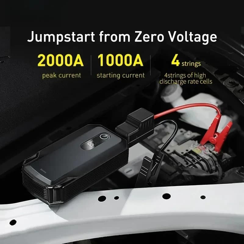 z Per Baseus Emergenza Ad Alta Potenza 12V 2000A Avviamento 20000mAh Picco Super Energy Car Jump Starter