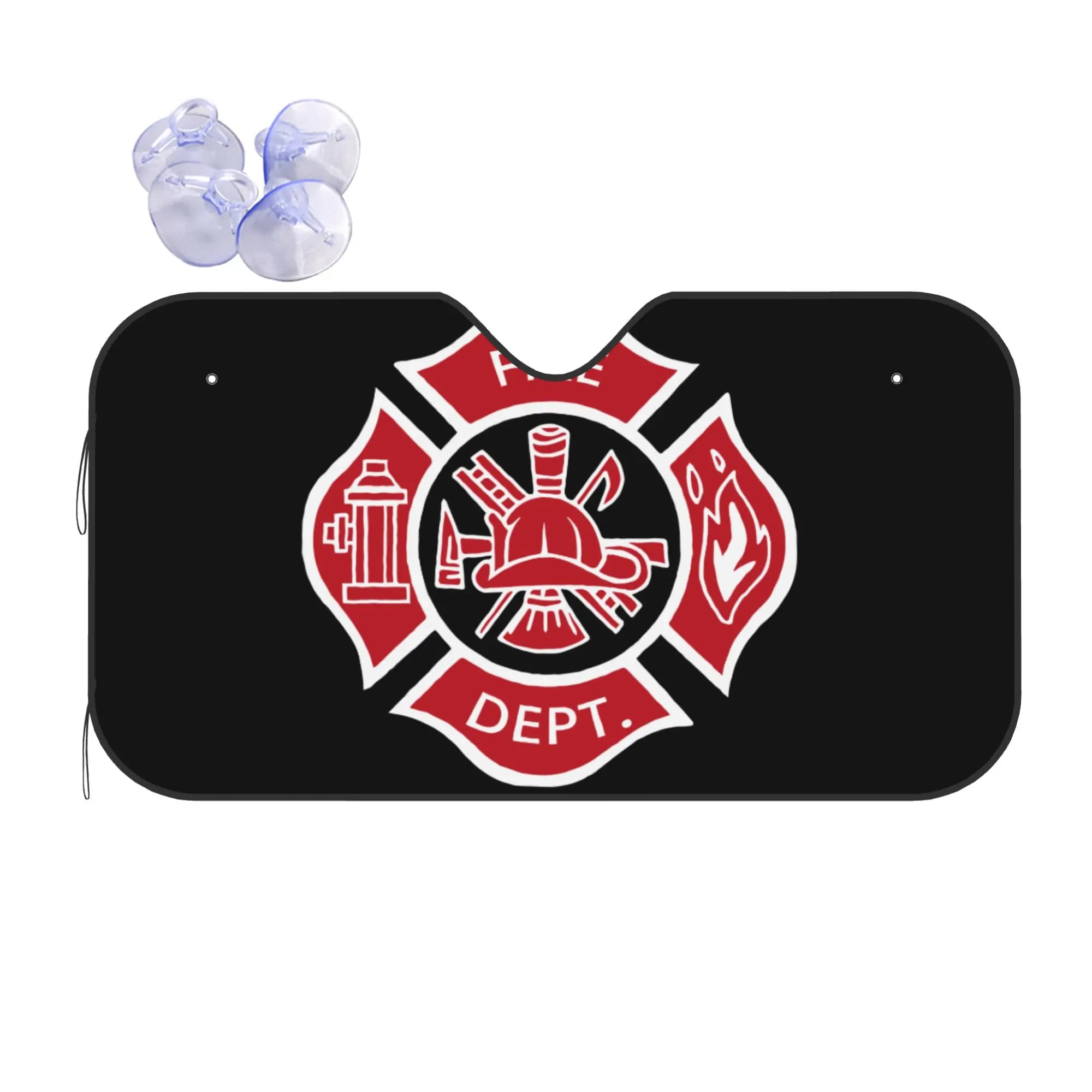 Car Front Windshield Sun Visor Firefighter Fireman Fire Dept Rescue Uniform Car Sun Shade Covers Car Solar Protection