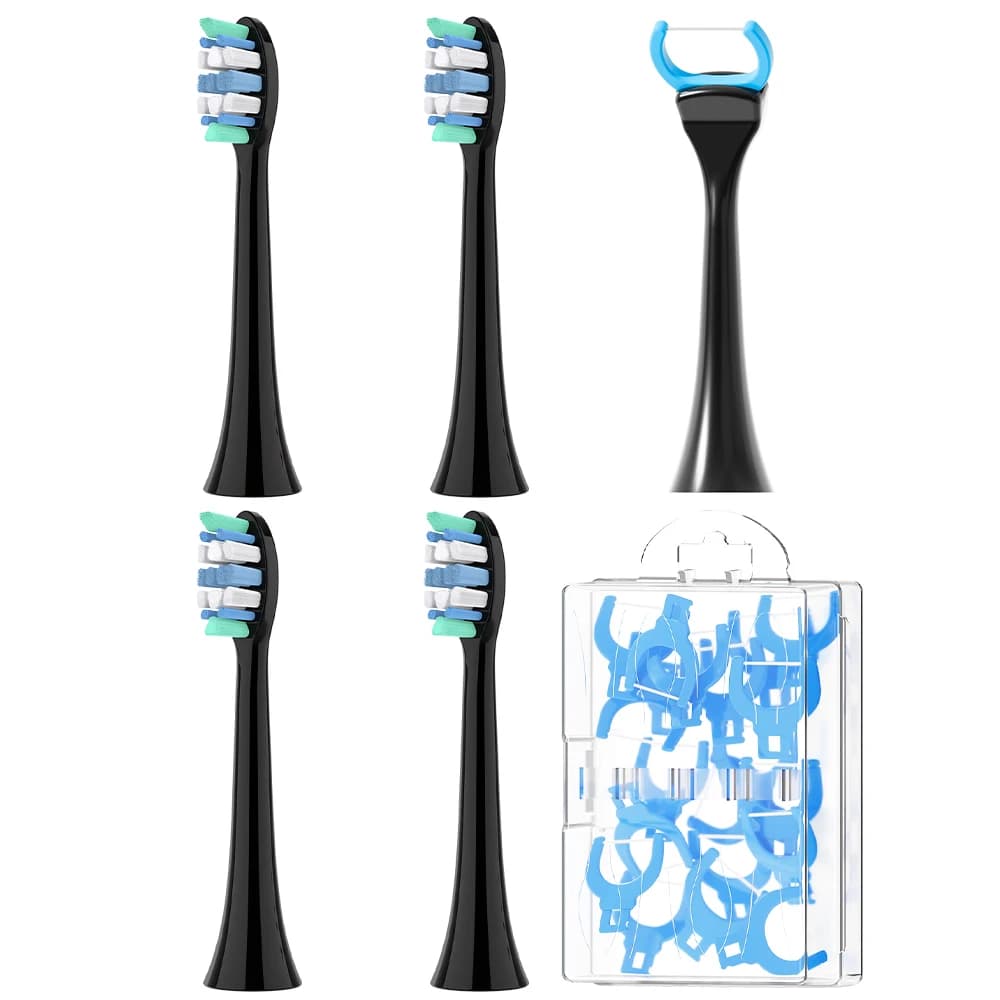 4 testine di ricambio e 20 testine per spazzolino interdentale compatibili con lo spazzolino elettrico Philips Sonicare, per 4100/1100