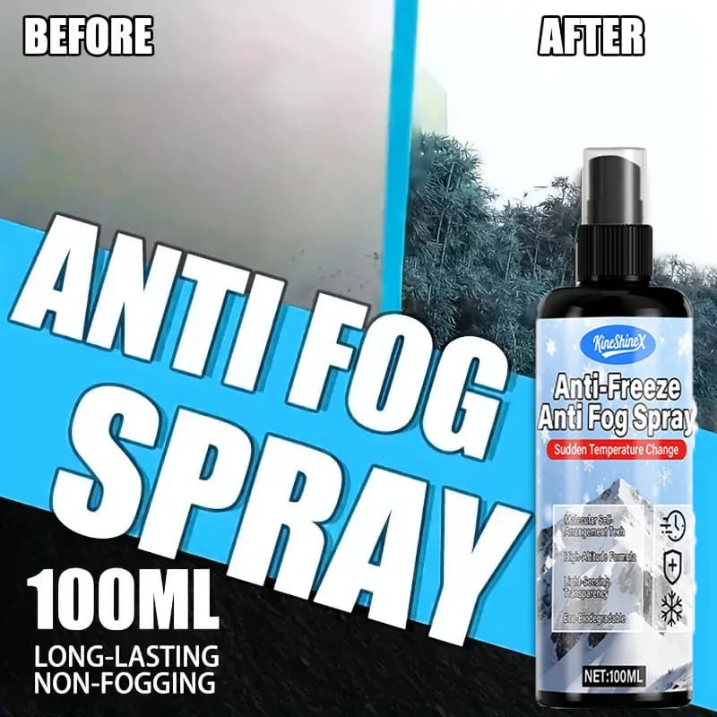 Spray antiappannamento antigelo per casco da motociclista e vetro per auto: nano rivestimento durevole e definitivo, prevenzione efficace della formazione di nebbia e ghiaccio