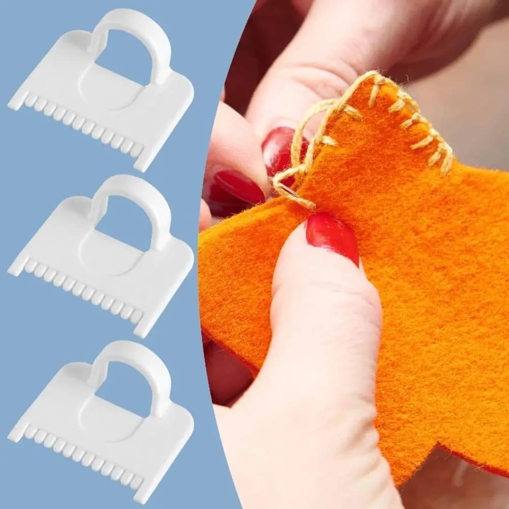 Plastic Needle Gauge Edge Stitching Lock Sewing Gauge Quilting DIY Stitching Guide Tool Non-Slip Multifunctional Sewing Template