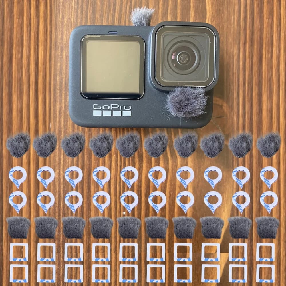 Filtro Pop e Paravento Peloso Dead Cat per GoPro HERO 9 10 11, Micro-muff per Microfono, Paravento per HERO 10 11
