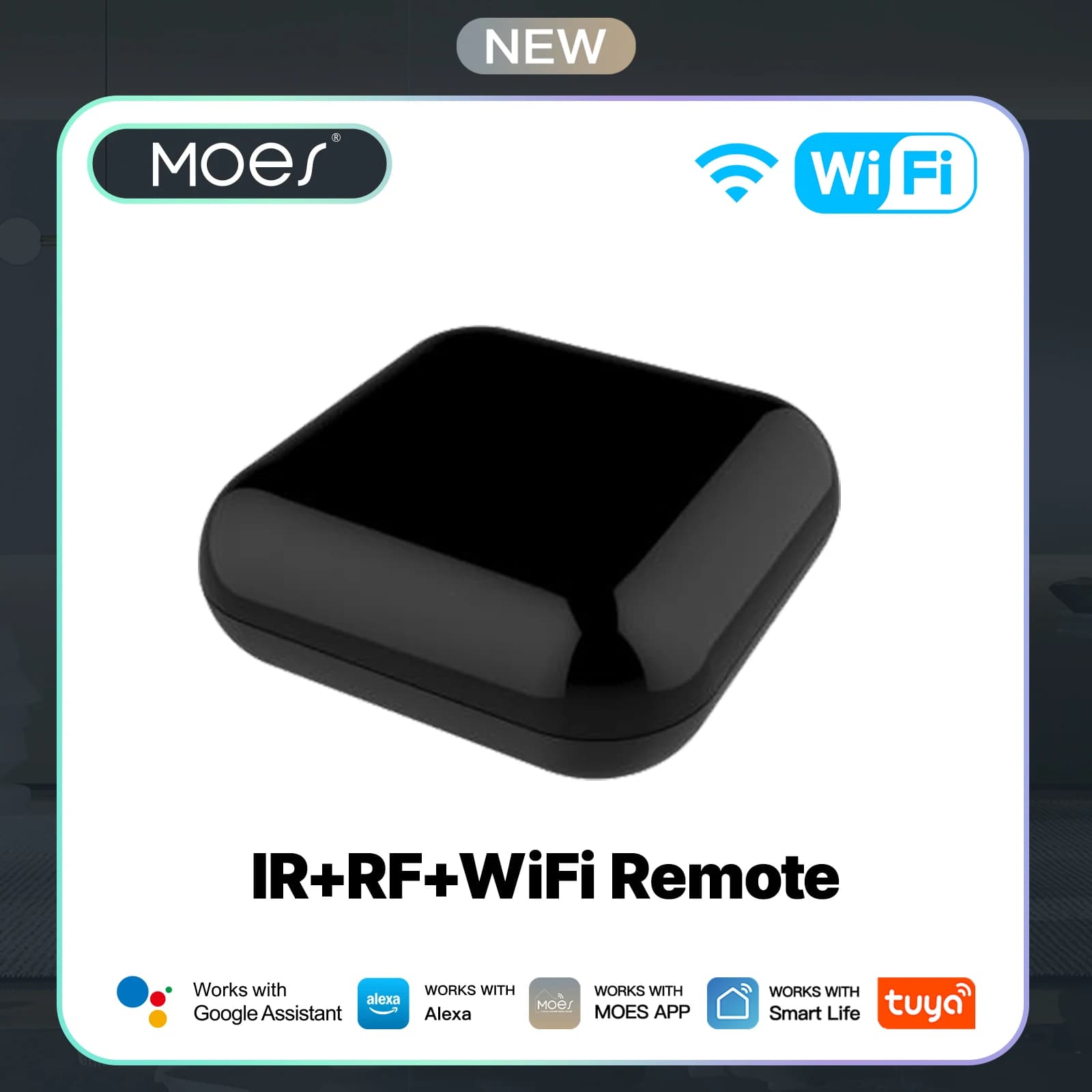 MOES Tuya WiFi IR RF remote control for air conditioning TV universal infrared remote control works with Alexa, Google Home