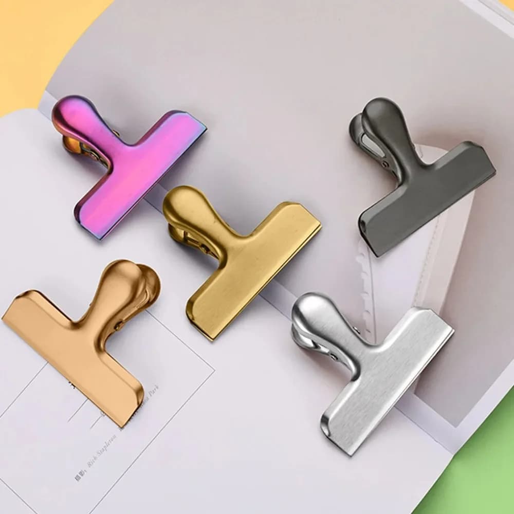 Stainless Steel Chip Bag Clips Stainless Steel Home Kitchen Food Snack Clip Moisture-proof Household Kitchen Gadgets Item