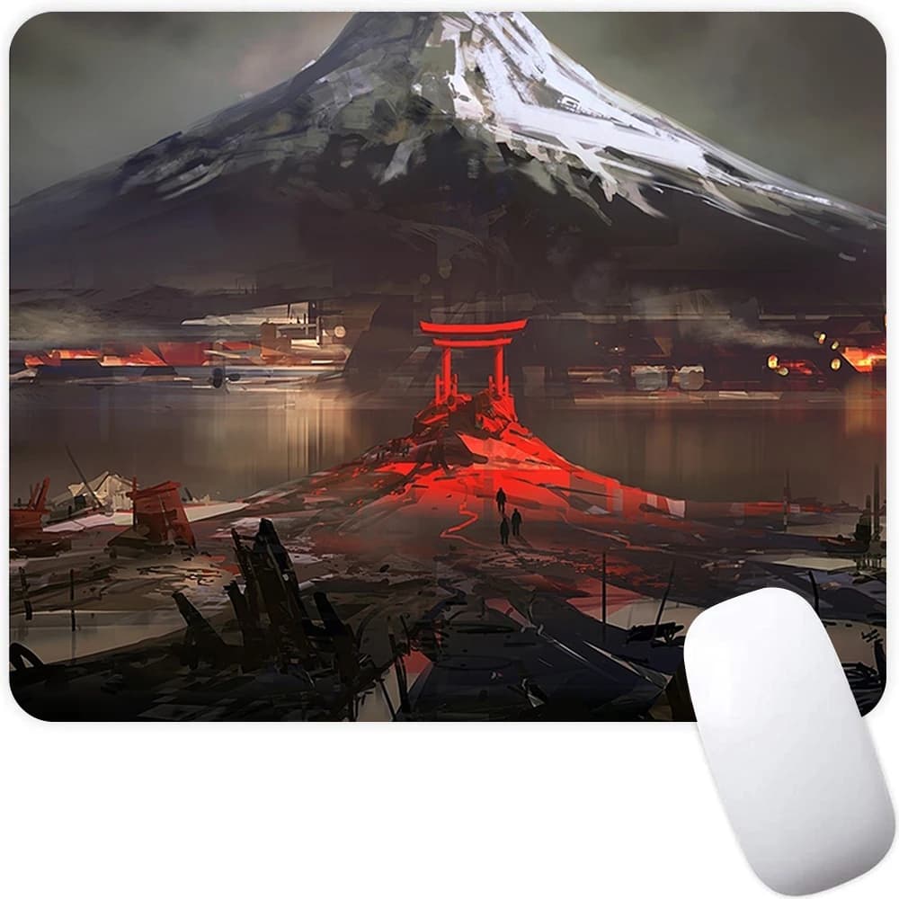 Pittura artistica giapponese piccolo tappetino per Mouse da gioco tappetino per Mouse per Computer PC Gamer tappetino per Mouse Laptop Mausepad tappetino per tastiera in Silicone tappetino da scrivania