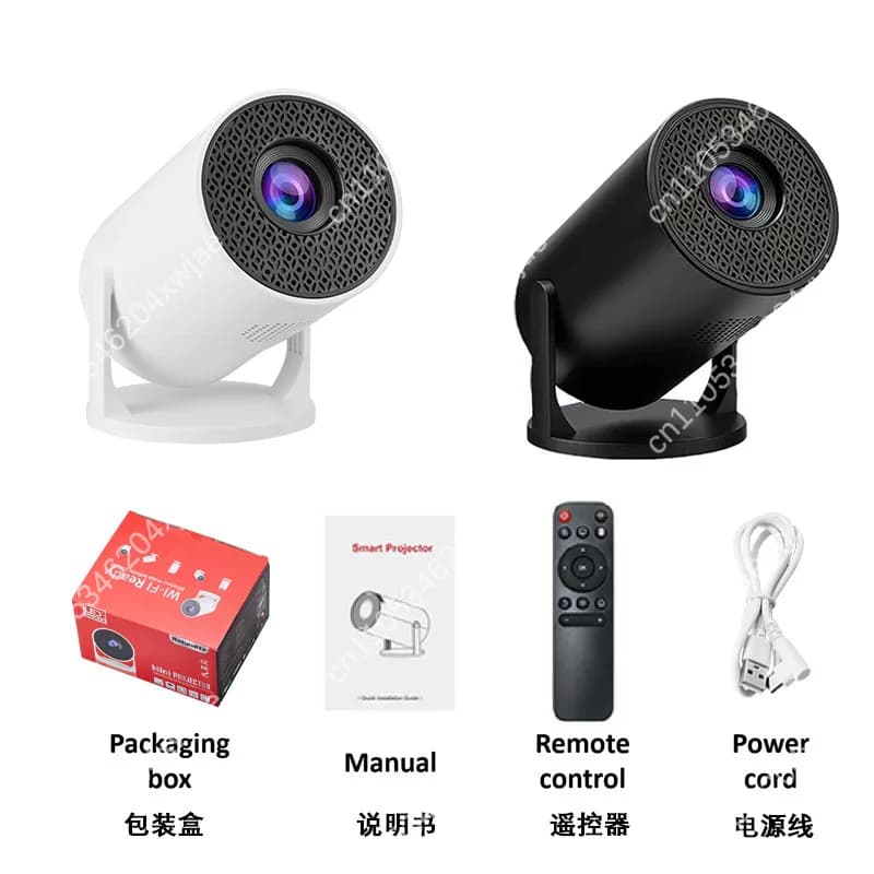 Mini Proiettore Portatile M5, per Campeggio e Home Theater, Proiettore Smart Compatto per Serate Cinematografiche in Famiglia