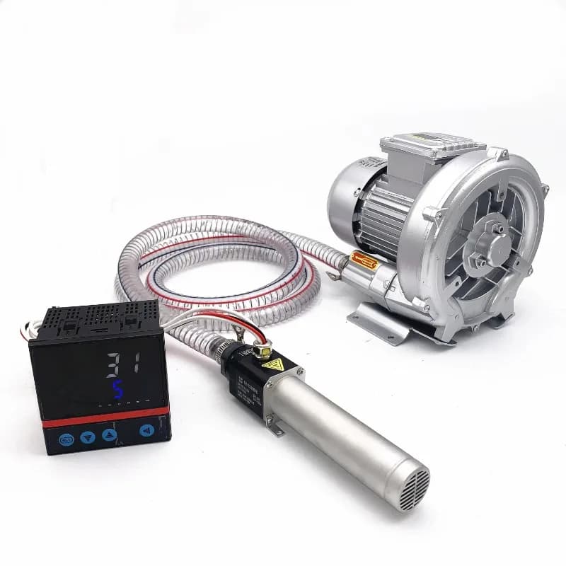 Soffiatore d'Aria Calda Industriale da 3300W con Controllo Digitale della Temperatura - Pistola Termica Compatta per Applicazioni di Riscaldamento Industriale ​