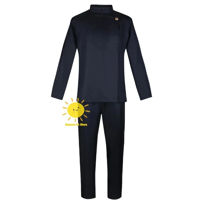 Costume di Halloween 2026 Nuovo Anime Gojo Jujutsu Kaisen Uniforme Oscura Occhiali da Sole Patch Satoru Carnevale ★ Lucky Cosplay