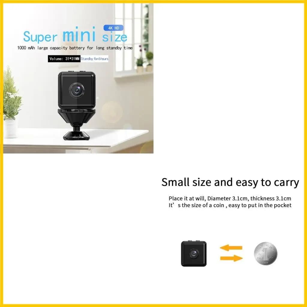 X6D 4K1080P Wireless Monitor Mini Camicer Portable Webcam