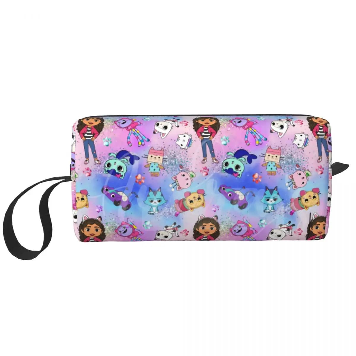 Gabbys da viaggio borsa da toilette modello casa delle bambole Cute Gabby Cats Anime trucco organizzatore cosmetico donna Beauty Storage Dopp Kit Box