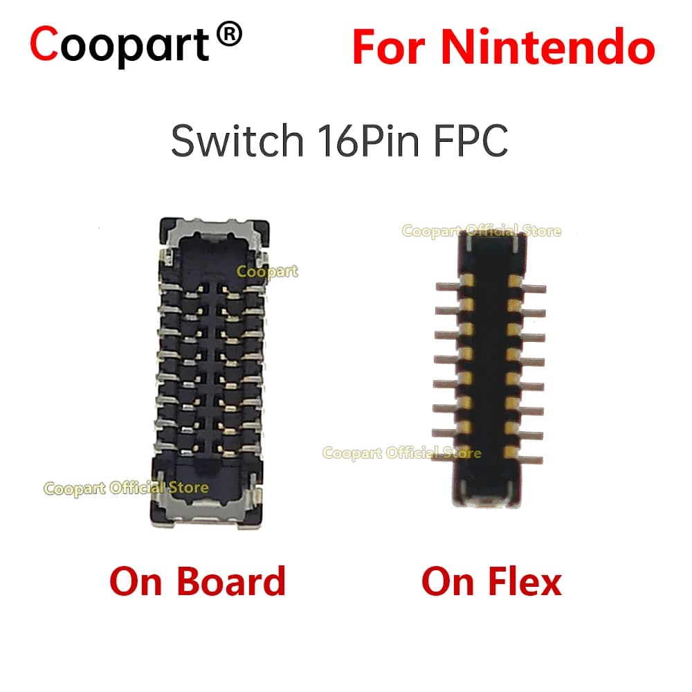 2-100pcs cooart nuovo per Nintendo Switch Memory Micro SD/TF Card Reader connettore FPC contatto sulla scheda madre 16pin