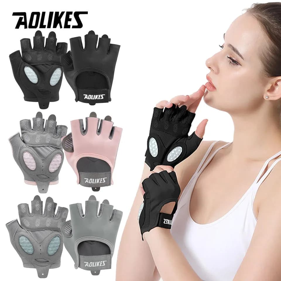 AOLIKES Breathable Cycling Gloves Gymnastic Gloves for Men's Training Women's No-fiction Weight Lifting Gloves Training Exercise Fitness Exercise