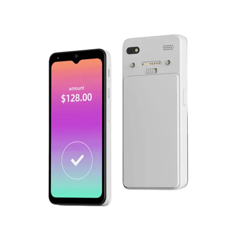 Terminale POS portatile Android 13 per raccolta dati con touch screen Lettore di schede NFC Funzione biometrica Gestione dell'inventario POS