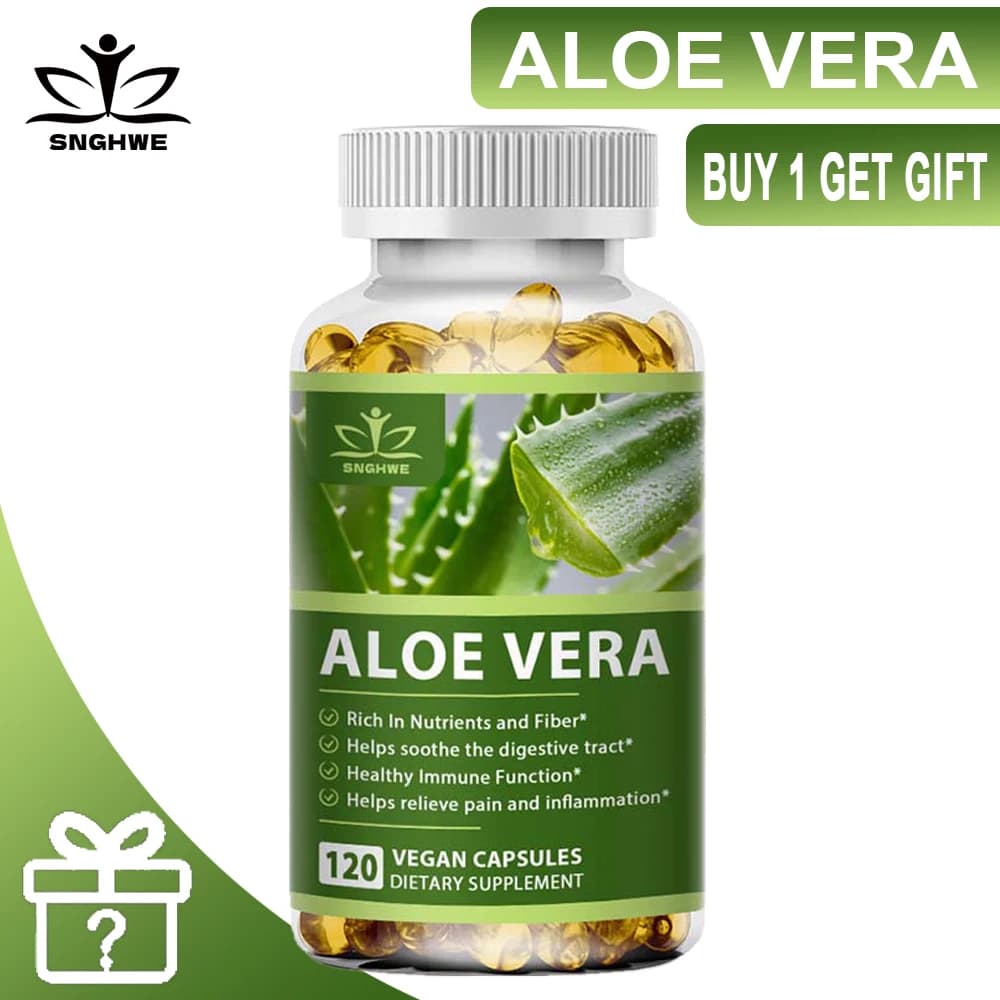 Capsule di Aloe Vera per la perdita di peso organiche brucia grassi capsule disintossicanti dimagranti veloci prodotti per la salute di bellezza dieta anticellulite