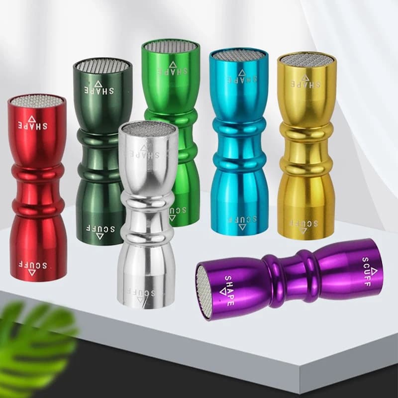 3-In-1 Billiard Cue Tip Repair Tool Aluminum Drum Shape Needle Prick Pool Cue Tip Shaper Scuffer Aerator Billiards Accessories