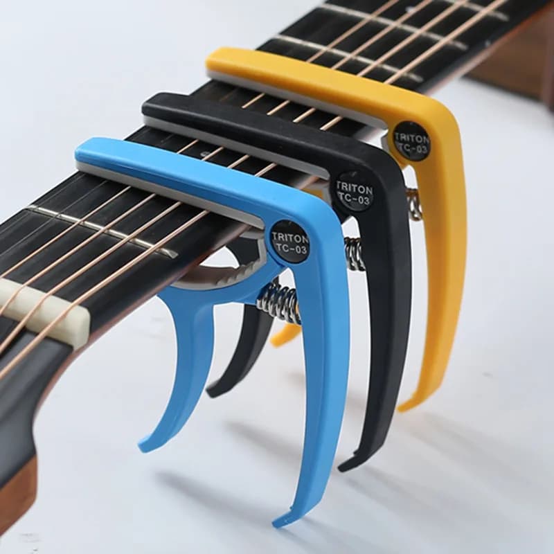 Accessori per chitarra Capotasto universale - Morsetto a cambio rapido a doppio uso per basso elettrico acustico Ukulele XYLJ01