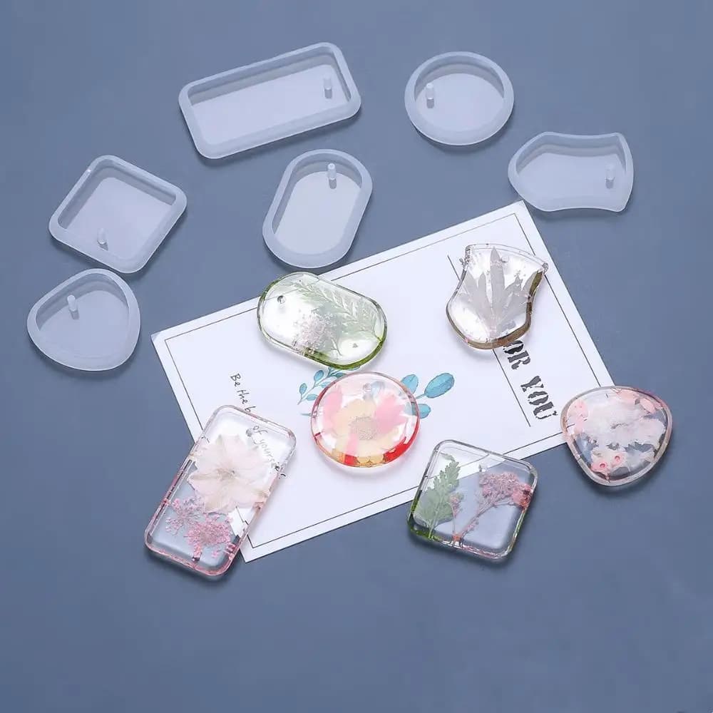 Exquisite Handmade DIY Craft Epoxy Keychain Pendant Mold Resin Silicone Mould Jewelry Making