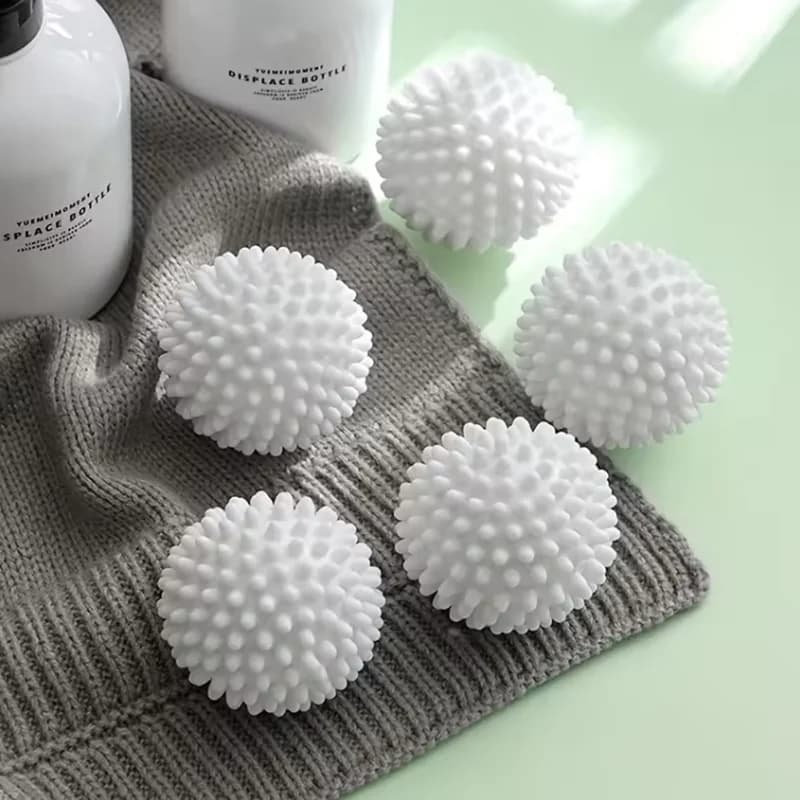 4/6 palline per bucato riutilizzabili - efficaci contro l'incrostamento, per asciugatura, ammorbidimento dei tessuti, rimozione delle macchie e cura dei capi - per la pulizia