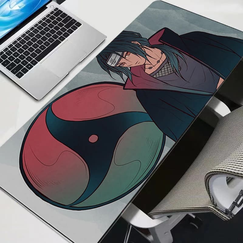 Tappetino per Mouse Durevole XXL Anime Naruto Accessori Gaming Mousepad Gamer PC Completo Tappetino per Tastiera Computer Varmilo