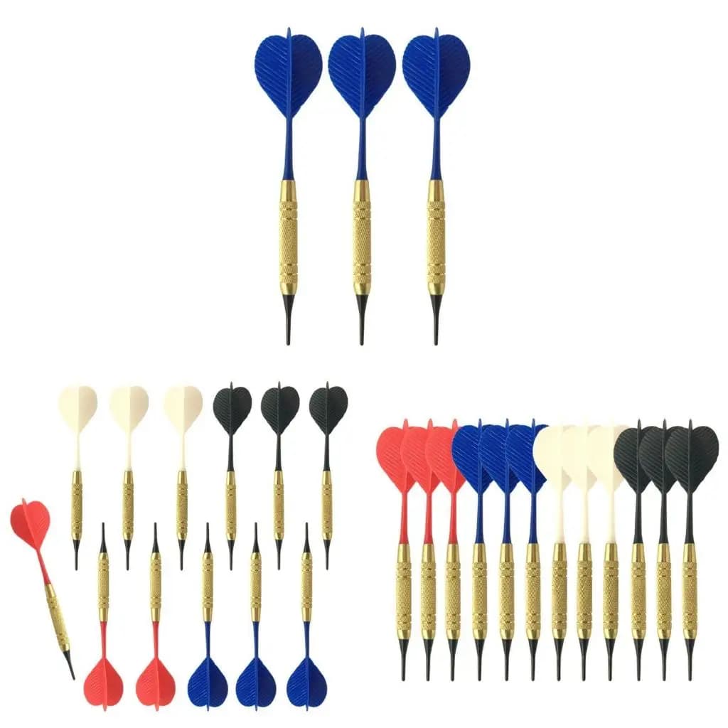Q39E 12 pezzi/set punta in nylon morbido per freccette asta per per freccette in plastica elettronica casa B