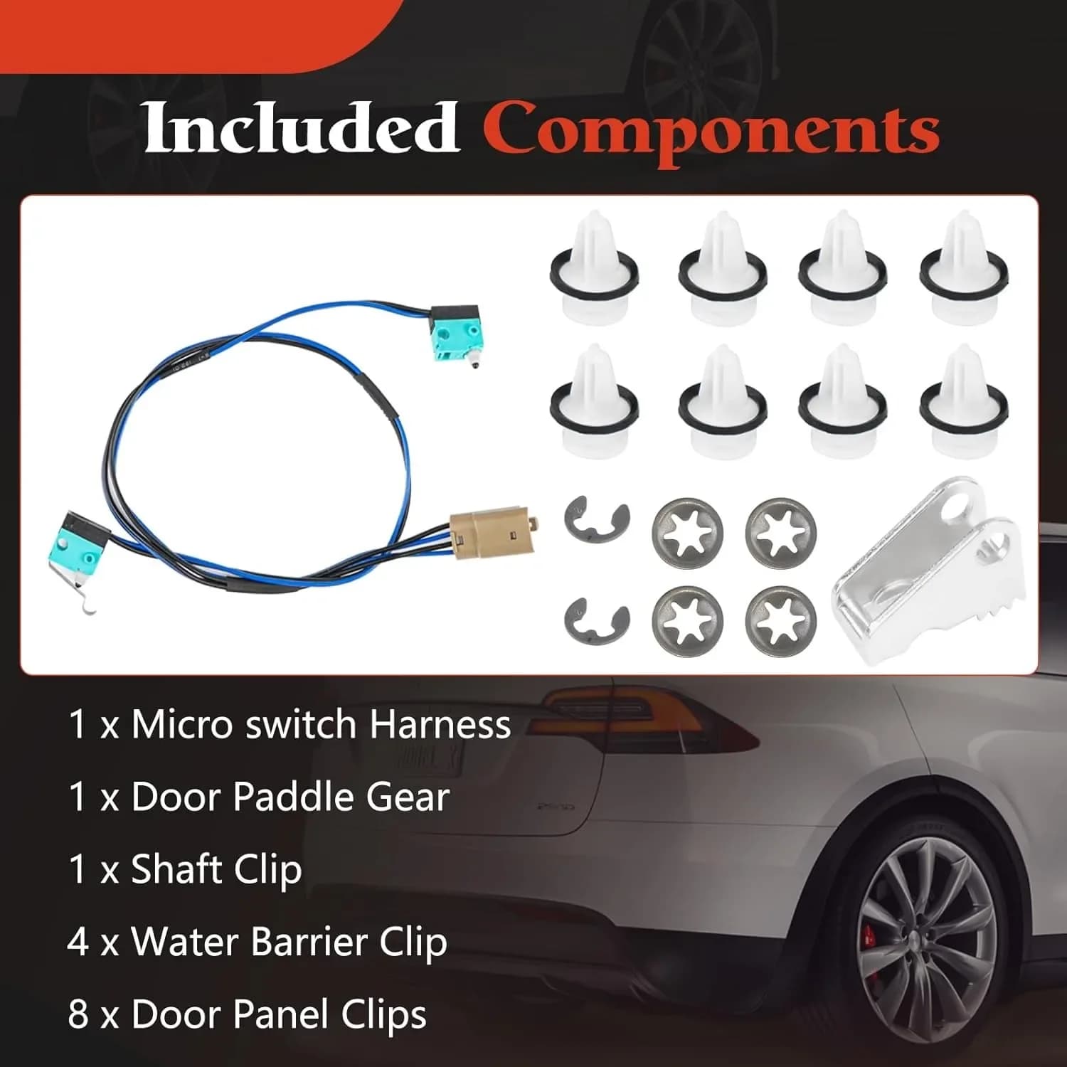 1042845-00-A 1042845-00-B 1016009-00-C Door Handle Repair Kit - Replaces, Compatible with Tesla Model S 2012-2017