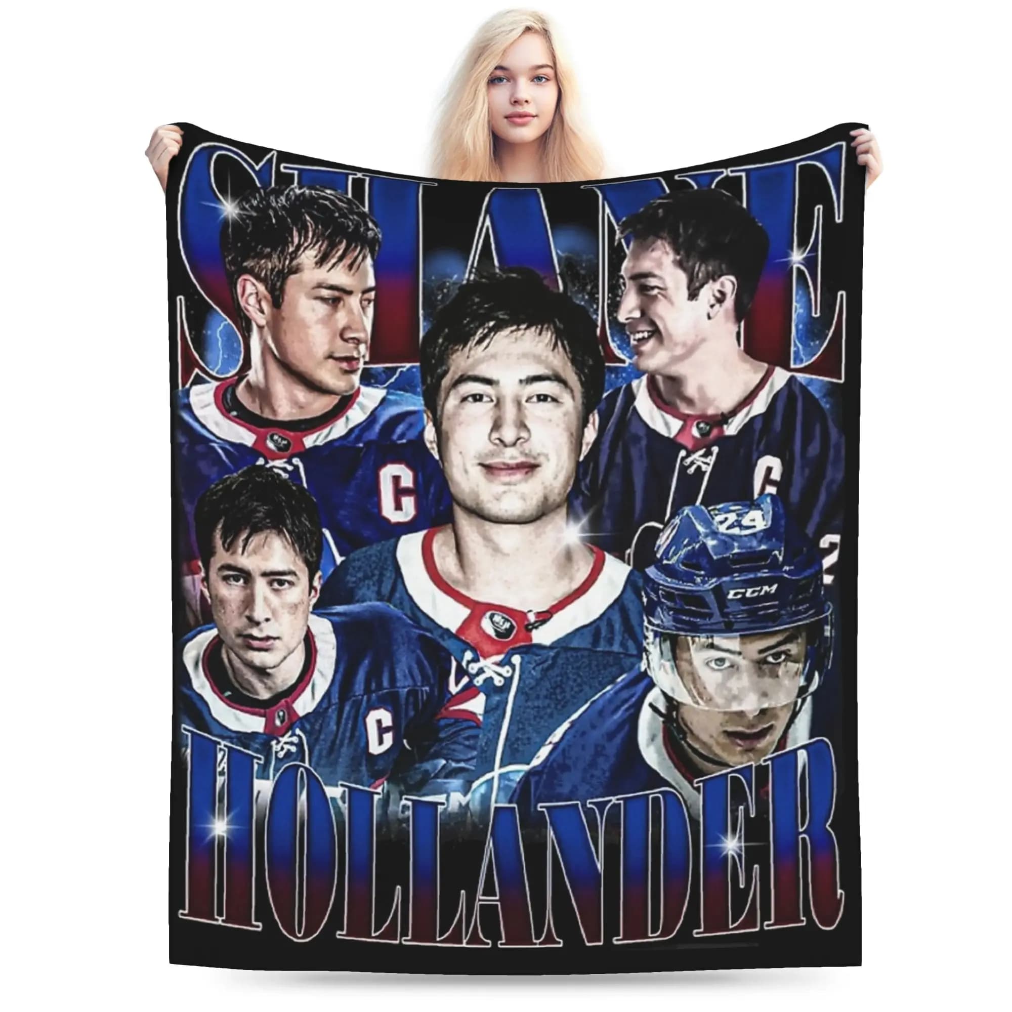 Coperta Shane Hollander Heated Rivalry, coperta calda e confortevole con motivo a quadri, per divano, casa, viaggio, auto, copriletto in flanella