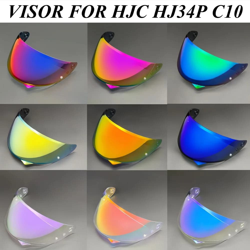 C10 Visiere per casco moto per HJC HJ34P HJ-34P Anti-UV Full Face Visera Fotocromatiche Moto Capacetes Accessori Pellicola antiappannamento